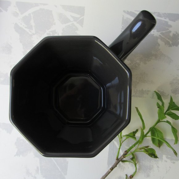 Starbucks 2013 Gunmetal Gray Octagon Ceramic Coffee Tea Mug - Picture 7 of 13